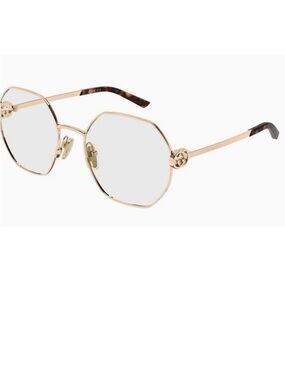 GUCCI GG2048O -004 Rose Gold Geometric Eyeglasses 54-19-135